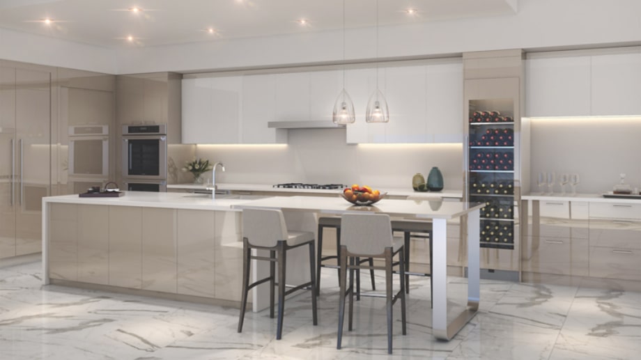 5000 North Ocean White Kitchen, by Kolter Urban