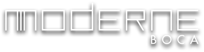 Moderne Boca, Boca Raton logo by Kolter Urban