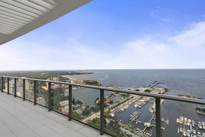 ONE St. Pete penthouse balcony