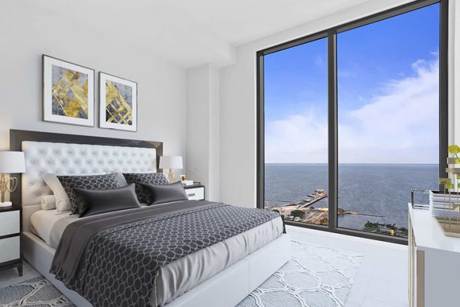 ONE St. Pete penthouse bedroom