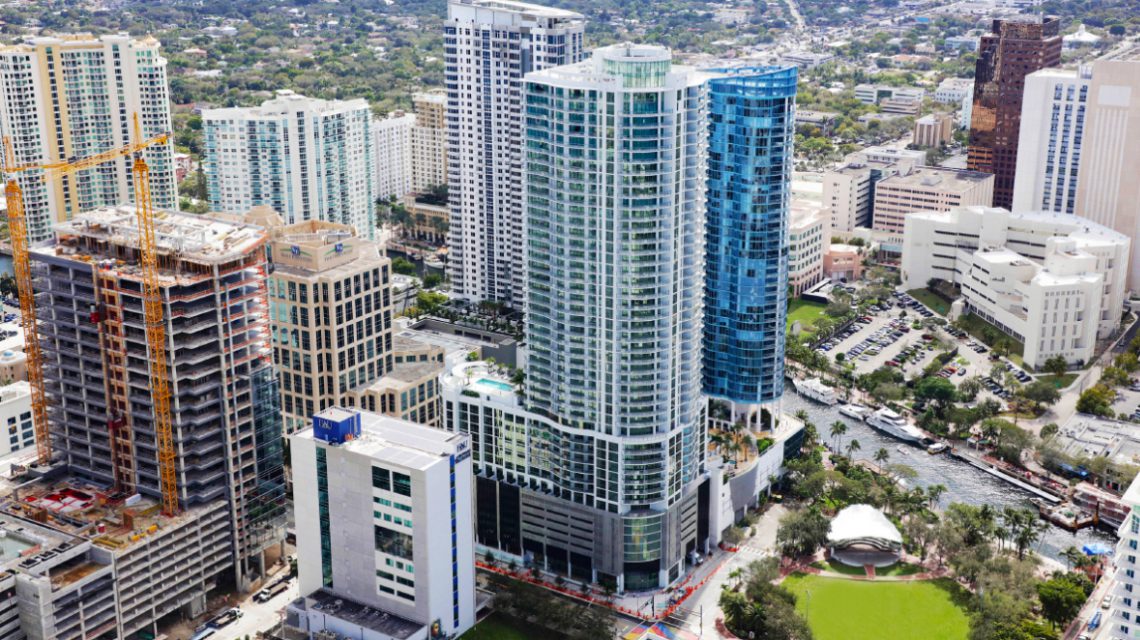 Aerial View of 100 Las Olas