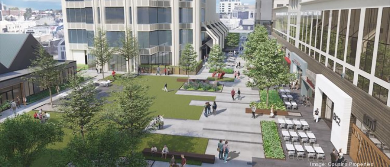 rendering of the walkability that is happening in buckhead atlanta