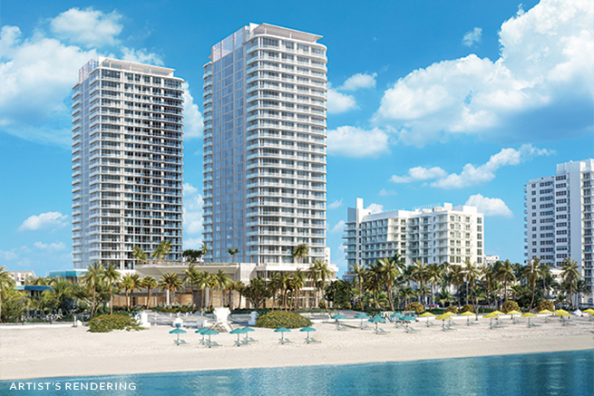 Artist rendering of Selene on Fort Lauderdales Beachfront