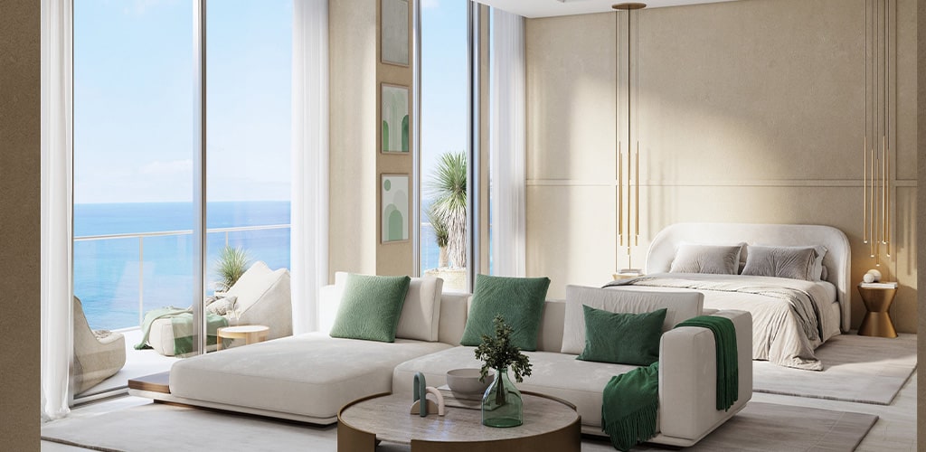 bedroom rendering Selene Oceanfront Residences