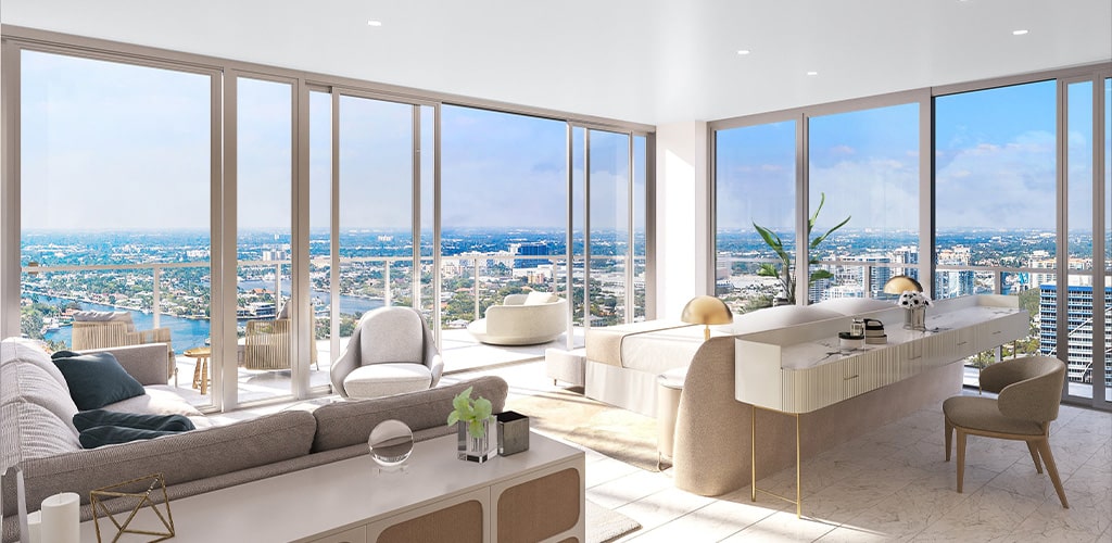 Selene Oceanfront Residences great room